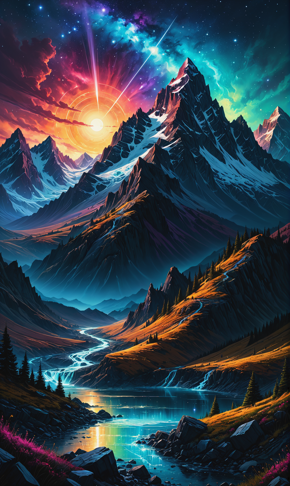 02776-3061537458-Mountains, painted, intricate, volumetric lighting, beautiful, rich deep colors masterpiece, sharp focus, ultra detailed, in the.png